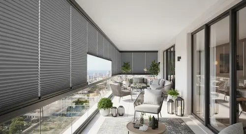 Etimesgut Elvankent Konutları Balkon Kapısı Pileli Sineklik Uygulaması
